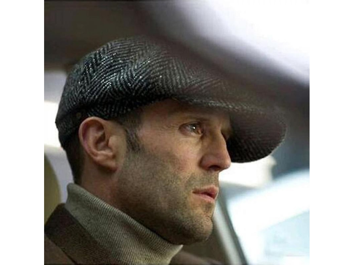 2026 gorra Beret de Lana para Hombre, Gorra de Golf Y Conducción, Estilo Casual de Invierno, Talla 58cm L 58 60cm Gris