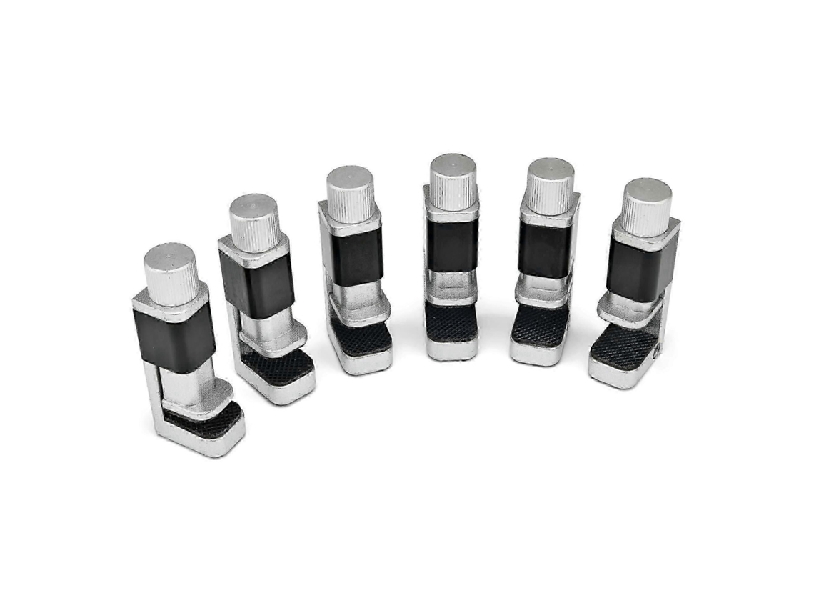 Kit com 6 grampos de fixação de tecido, modelo 2025, para celulares, notebooks e tablets.