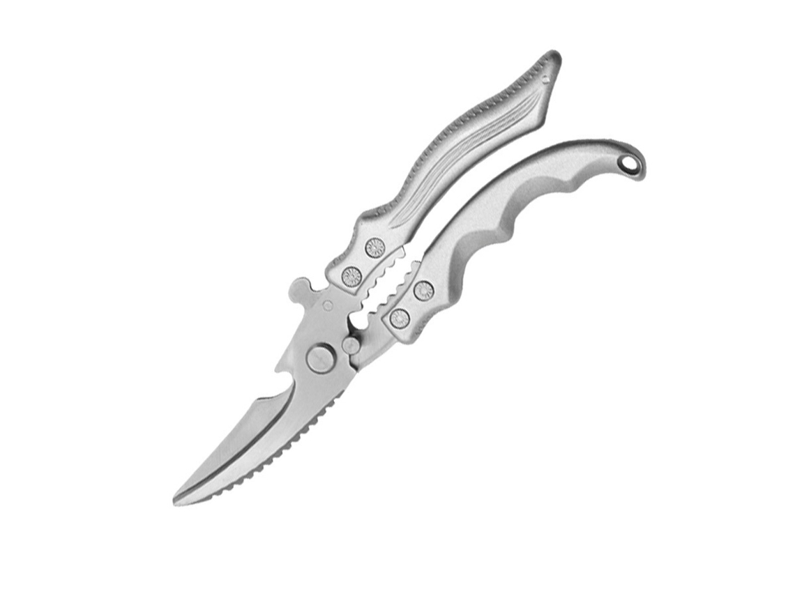 Tesoura De Cozinha Multifuncional, Cortador De Ossos Resistente Para Aves E Peixes, Aço Inoxidável, Cabo Ergonômico