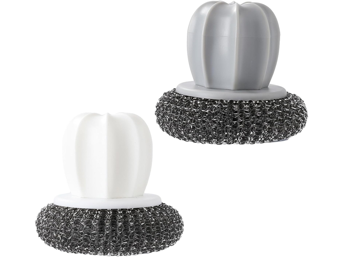 Iplusmile 2-escovas De Arame Para Limpeza Panelas E Frigideiras, Duráveis E Eficazes Para A Cozinha, Design Em Formato