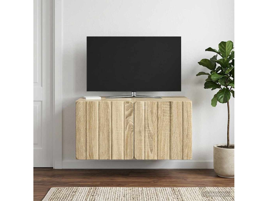 Vidaxl Gabinete De Tv De Parede 59,5 X 41 X 30 Cm Carvalho Sonoma