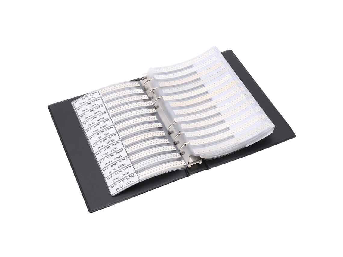 Livro De Amostras De Resistores De Montagem Em Superfície Laxiscreed Com 4250 Peças E 170 Valores De Resistência