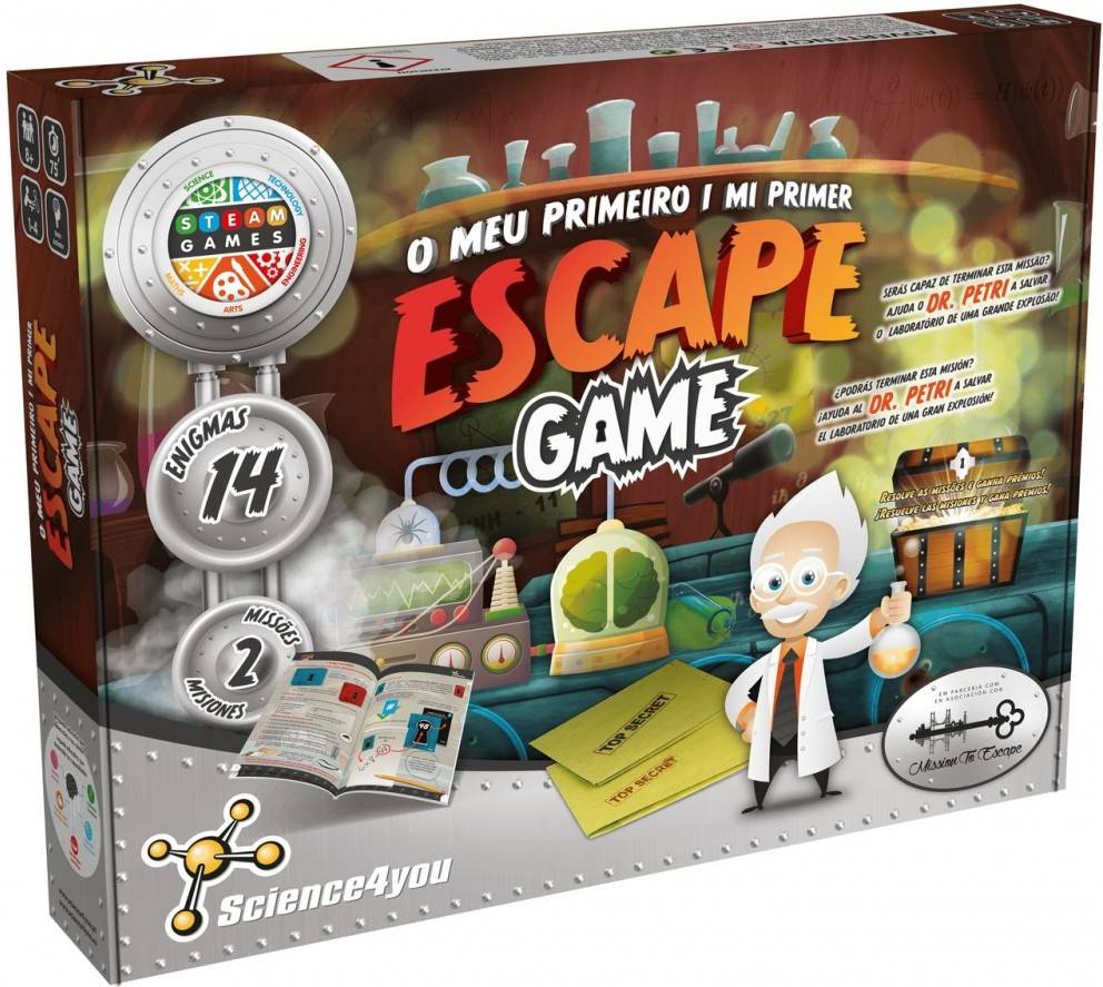 Jogo de Tabuleiro SCIENCE4YOU O Meu Primeiro Escape Game (Idade Mínima: 8  anos)