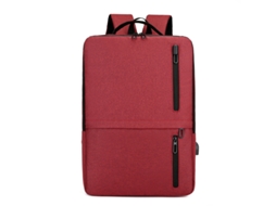 Mochila Para Computador De 15,6 Polegadas Usb Vermelha Brilvibera