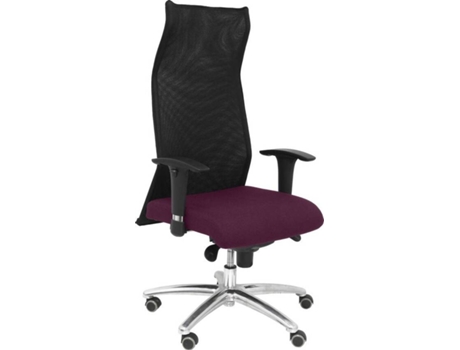 Cadeira de Escritório Executiva PYC Sahuco Roxo com rodas anti-risco (Braços Reguláveis - Malha) — Braços Ajustáveis
