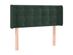 Headboard, Headboards Vidaxl Verde Veludo (93 X 16 X 78/88 Cm)