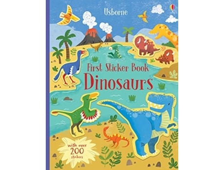 Livro first sticker book dinosaurs de hannah (editor) watson (inglês)