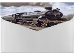 Pasta Fotos De Locomotiva A Vapor, À Prova D Água, Resistente À Umidade, Durável E Portátil, Ideal Uso Em Casa