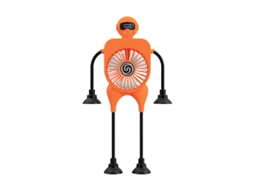 Ventilador Multifuncional Articulado EIFSON Recarregávellararanja