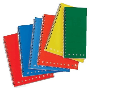 Caderno Maxi monocromático PIGNA e bloco multicolorido