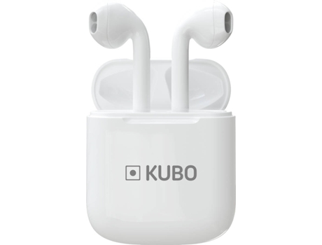 Auriculares Bluetooth True Wireless KUBO BT (In Ear - Microfone - Branco)