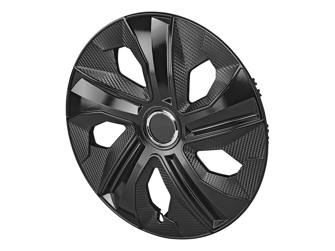 Tampão De Roda 14 Polegadas Preto Carbono