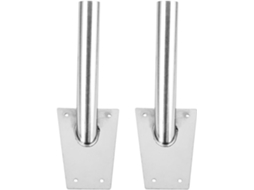 Suportes para Bandeiras com Design Angulado Exclusivo, Fabricados em Aço Inoxidável, Pacote com 2 Unidades,s À CHABERLU