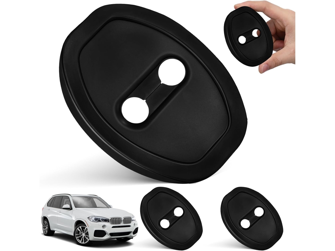 Capas Protetoras Que Prolongam A Vida Útil Da Fechadura - Conjunto De 4 Em Silicone Preto