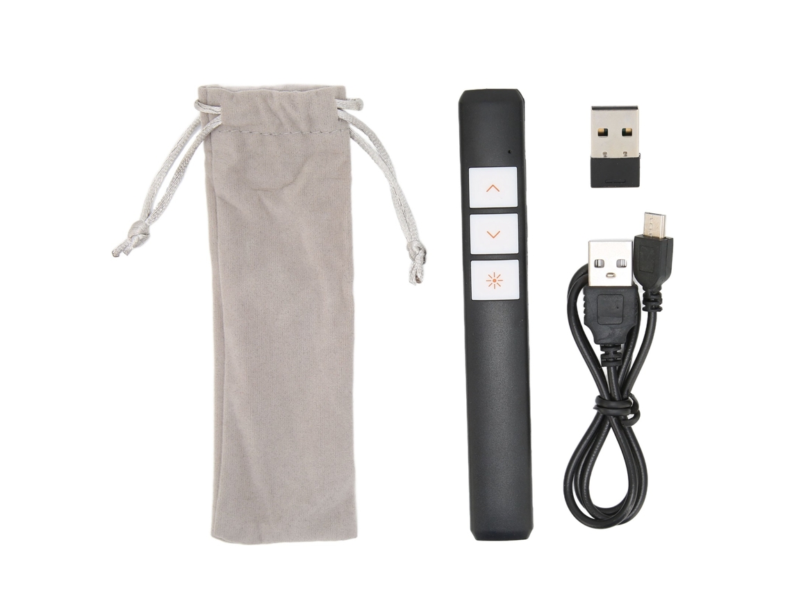 Aetheria clicker para Apresentações Sem Fio 2.4g Design Ergonômico com Receptor Usb para Aulas e Reuniões