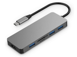 Hub Usb C Avec 4K Hdmi 3 Portas Usb 3.0 Sd / Tf Macbook Pro Compatível com Adaptateur 13/15/16 Mac Air 2018 Surface Book 2 / Go Hp Dell Xps YIZHOOD