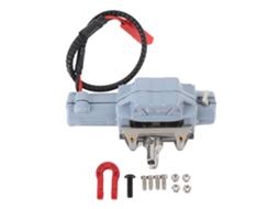 Mali guincho de Simulação de Metal para Carro Rc Crawler 1/10 Substituição para Scx10 Cinza