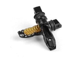 Apoio Pés Dianteiros Universal Alumínio Para Motociclistas Acessório Moto 12x3x2cm