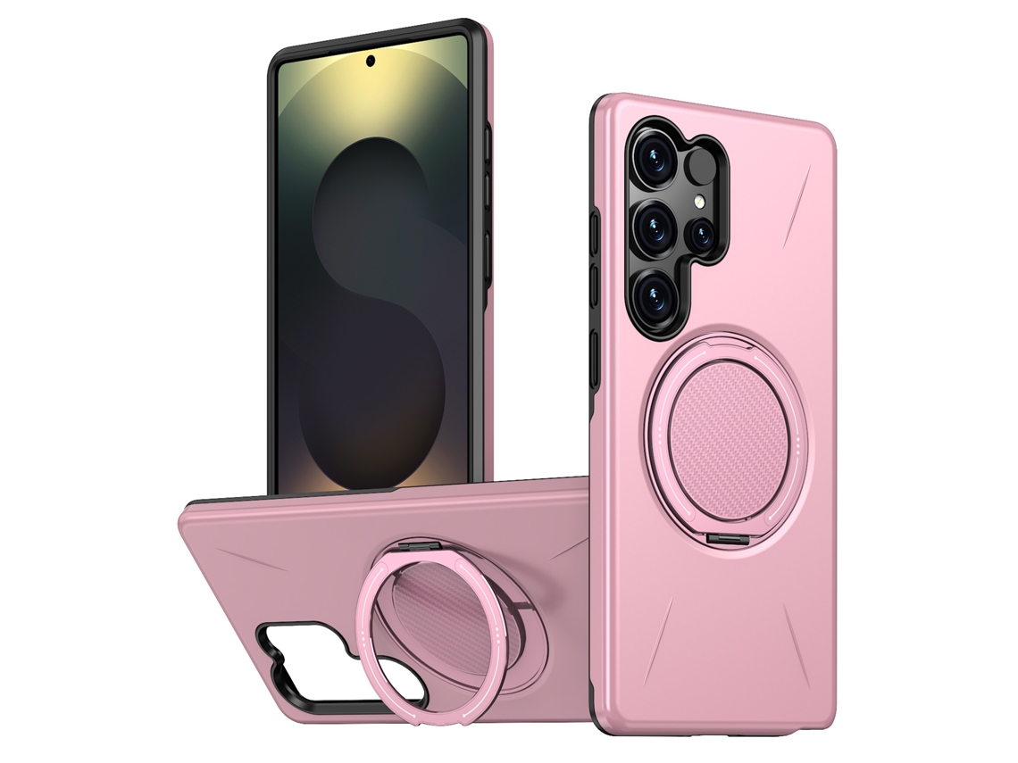 Suporte Giratório Compatível Com Capas Magnéticas De Celulares Samsung.rosa - A36