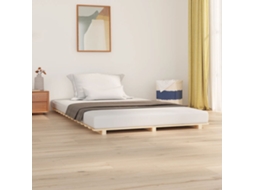 Vidaxl Estrutura De Cama 120x190 Cm Pinho Maciço