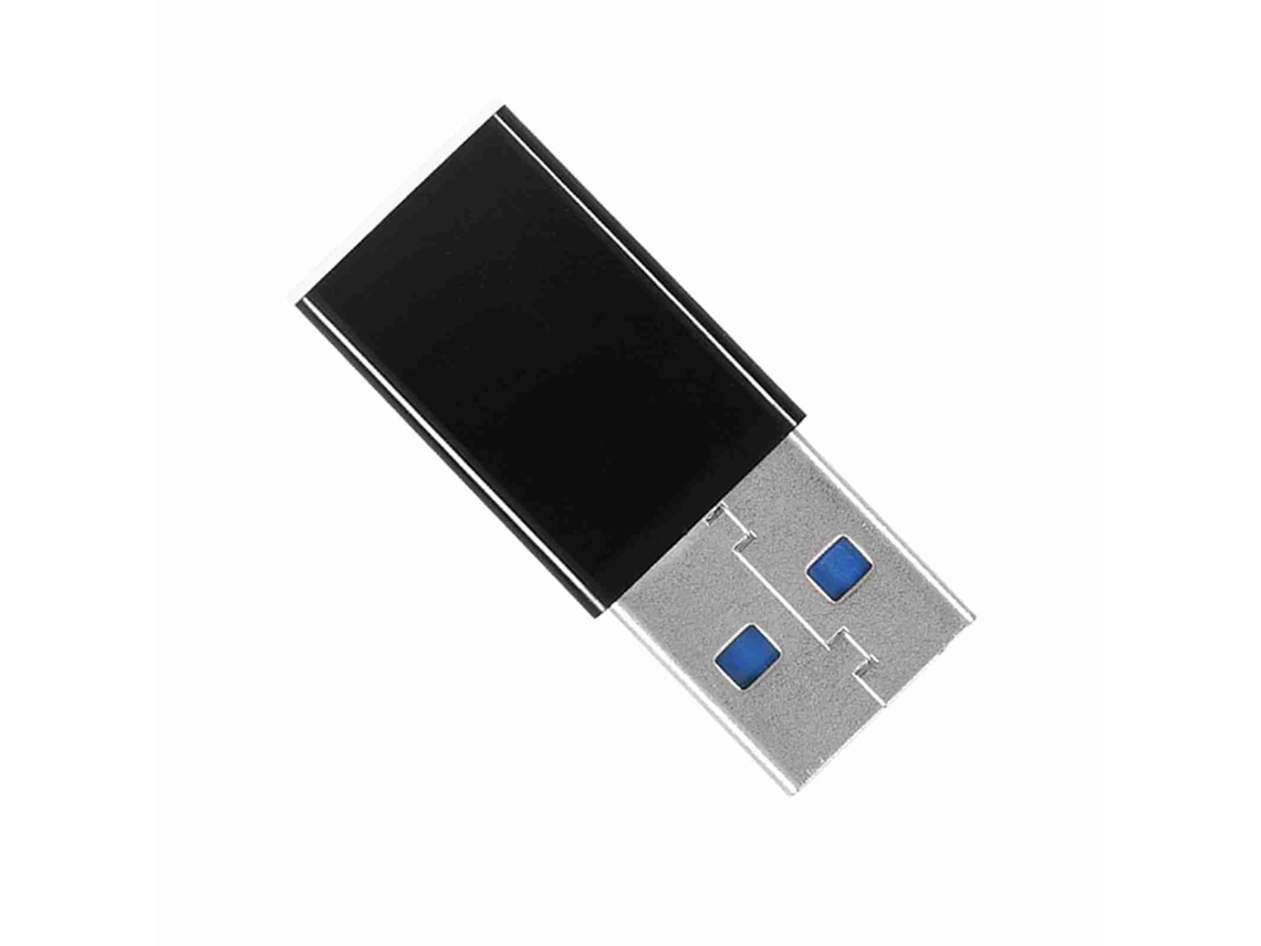 Aetheria 2pcs Adaptador Usb 3.0 a Macho para Usb c 3.1 Tipo C Fêmea Otg Dados Carregamento Preto