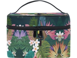 Bolsa Organizadora de Cosméticos com Estampa de Plantas S/MARCA