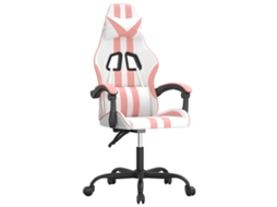 Cadeira de gaming VIDAXL Cor-de-rosa Couro Artificial