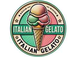 Placa Metálica Vintage Em Formato De Cone De Gelato Italiano, Ideal Para Jardim, Quarto, Café, Bar