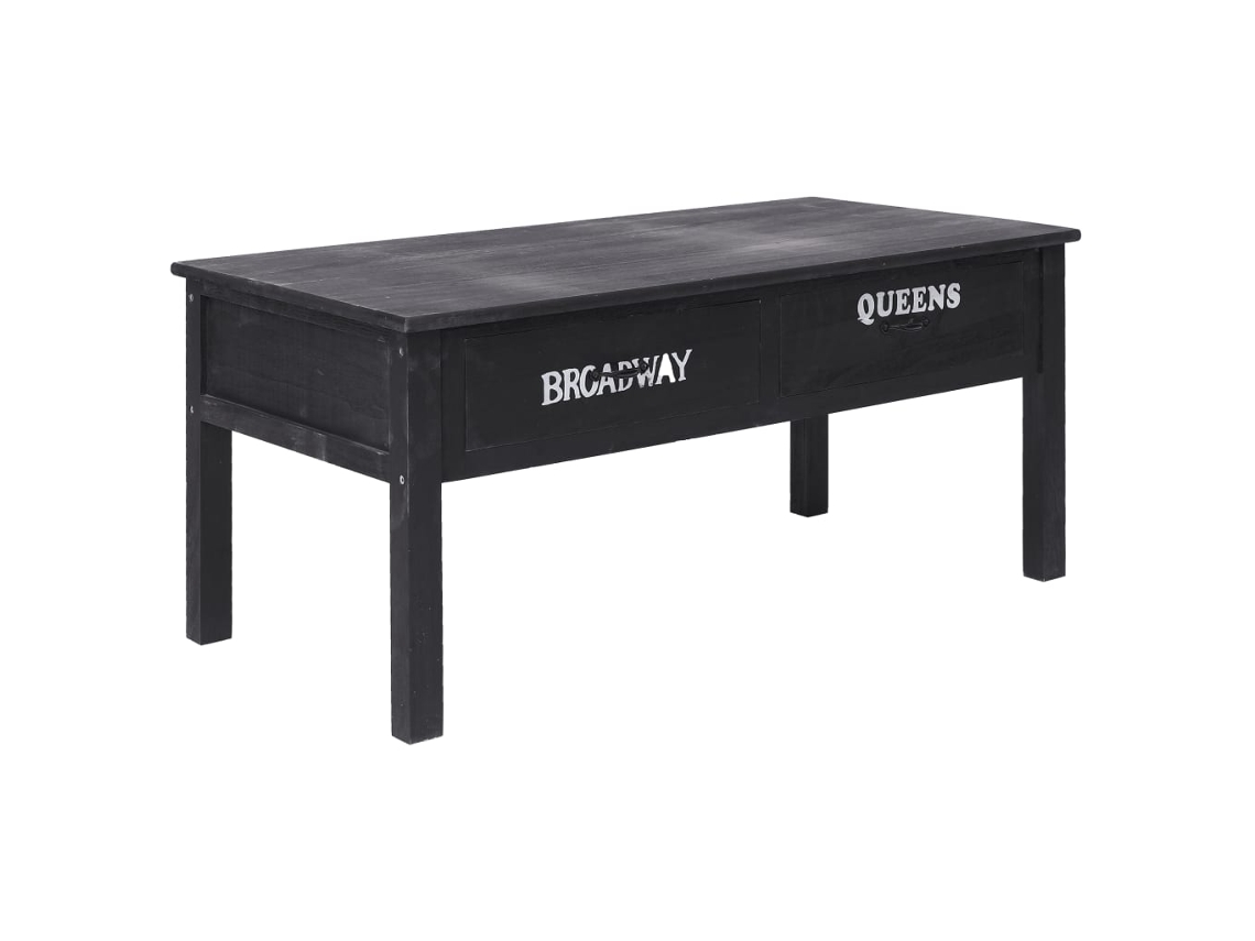 Coffee Table, Coffee Tables Vidaxl Preto Madeira (n/a)