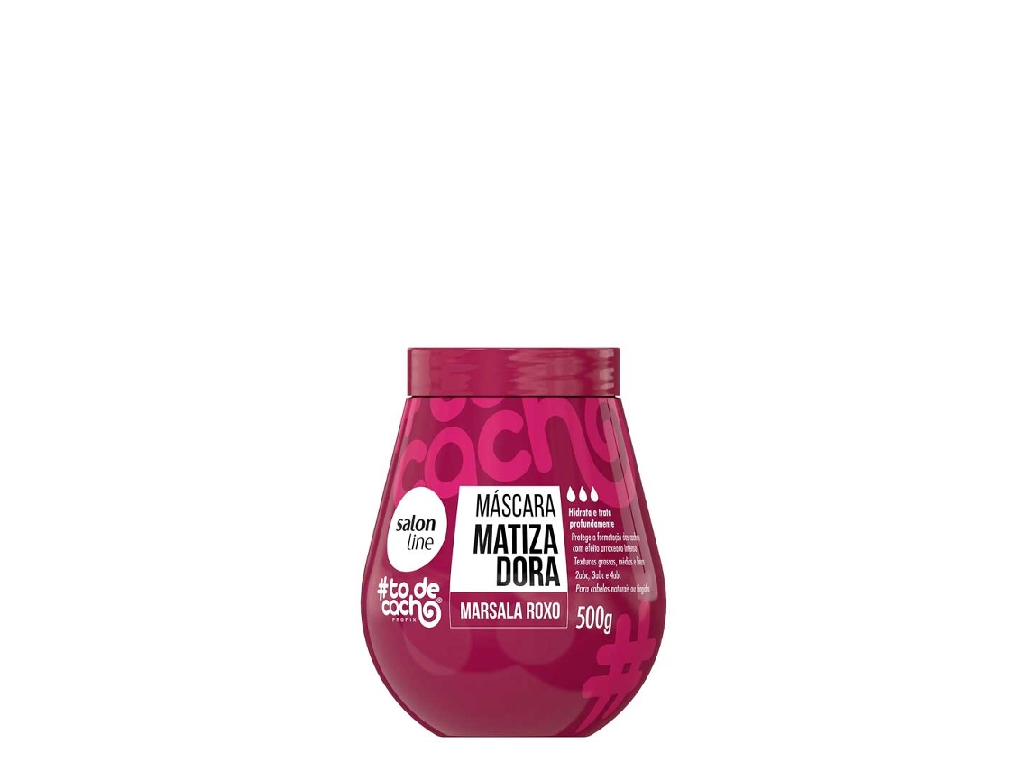 Máscara para o Cabelo SALON LINE To de Cacho Máscara Matizadora Marsala Roxo (500 g)