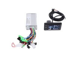 Kit de Controlador Mali para Bicicleta Elétrica, com Display LCD, 250w 350w, 24v a 48v, para Scooter