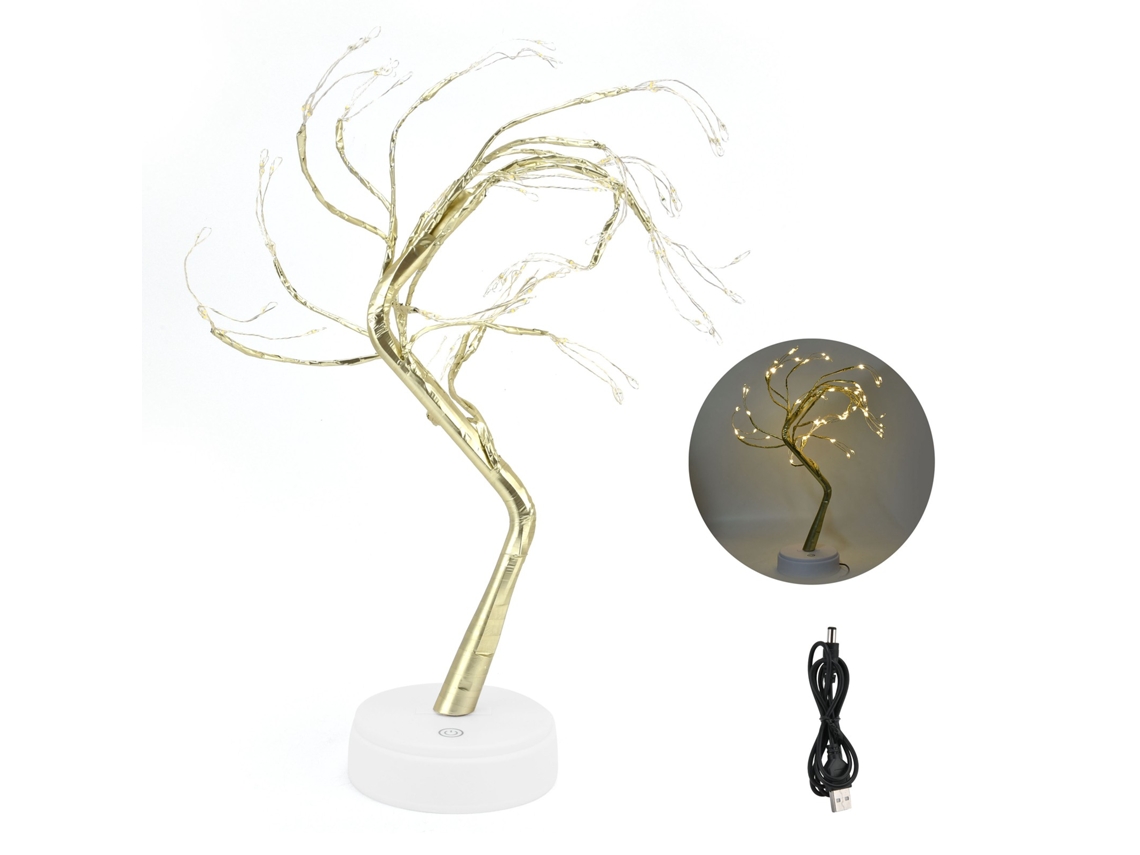 KOFIHETY Luminária De Árvore Estilo Bonsai, Galhos Ajustáveis Diy, Luzes Led Brancas Quentes, Luminária De Mesa Decorativa, Alimentada Por Usb E Bateria Com In