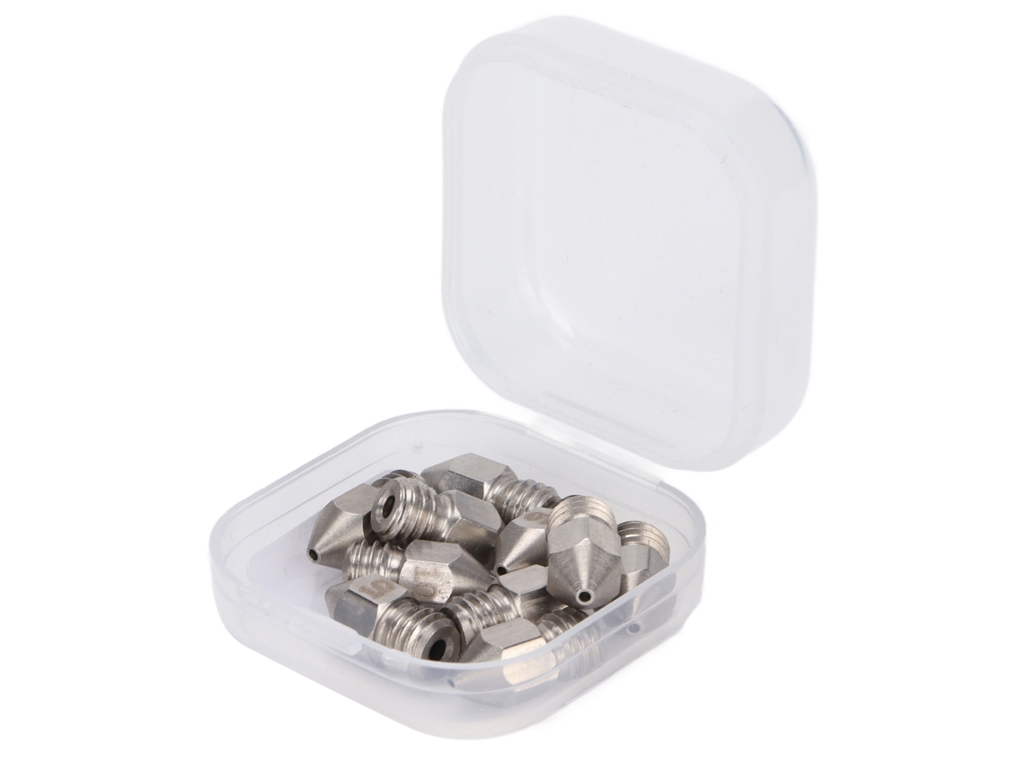 Acessórios Para Impressora 3d (impressão Por Extrusão, Compatível Com Filamento De 1.75mm) 10 Bicos De Aço Inoxidável Mk8