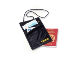 Travel Blue Rfid Blocking Slimline Neck Wallet