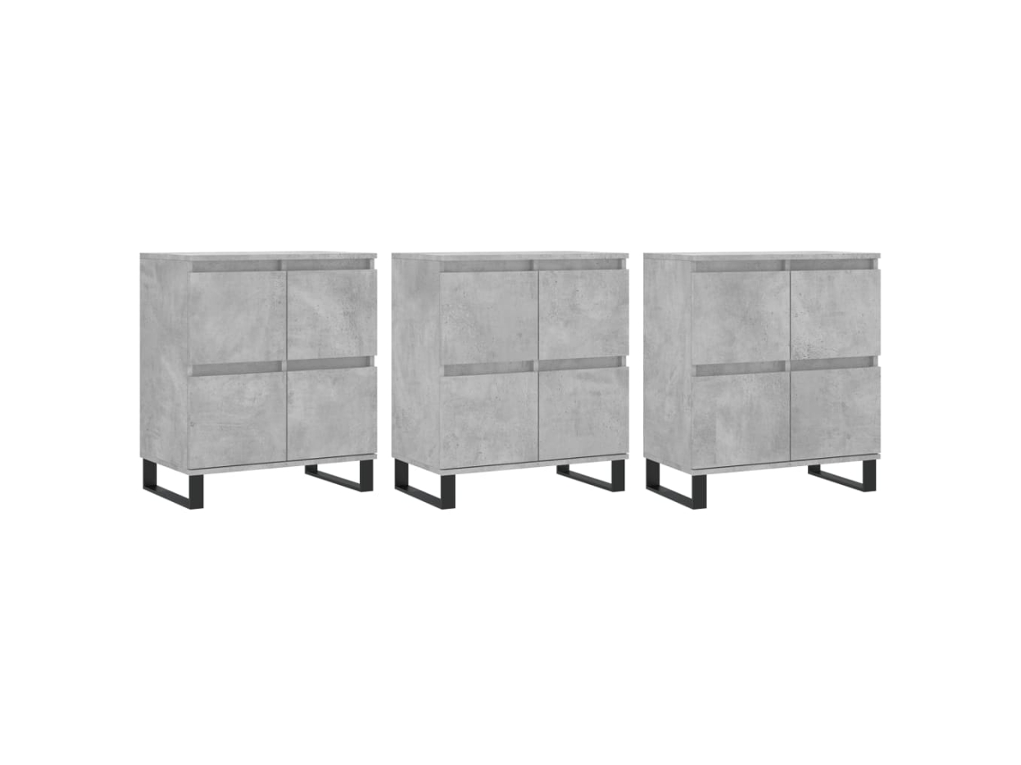 Sideboard, Sideboards Vidaxl Cinzeto Madeira Processada (n/a)