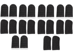 Protetores De Dedo Antiderrapantes Para Jogos Lalafina, Em Nylon E Fibra De Prata, Pacote Com 10 Pares, Reduzem Erros