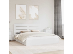 Vidaxl Cama Com Armazenamento Branco 180 X 200 Cm Derivados De Madeira