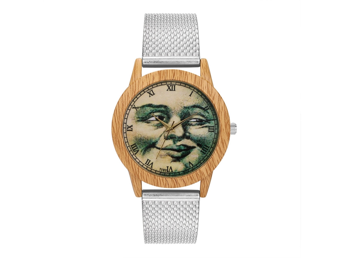 Reloj De Pulsera Analógico De Cuarzo Con Correa De Malla Plata Para Mujer Y Hombre Zhoulianfa