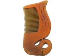 Caneta de cabelo criativa portátil antiestática, feita de chifre.