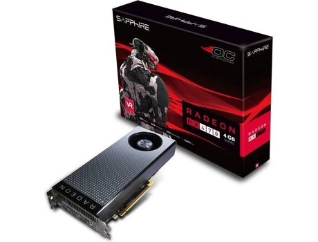 Placa Gráfica SAPPHIRE Radeon RX 470 OC (AMD - 4 GB DDR5) — AMD Radeon RX 470 | 1216 MHz | 4096 GB GDDR5