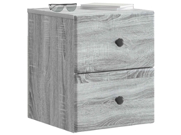 Gabinete de Canto com Gaveta Sonoma Cinzento MAISON EXCLUSIVE