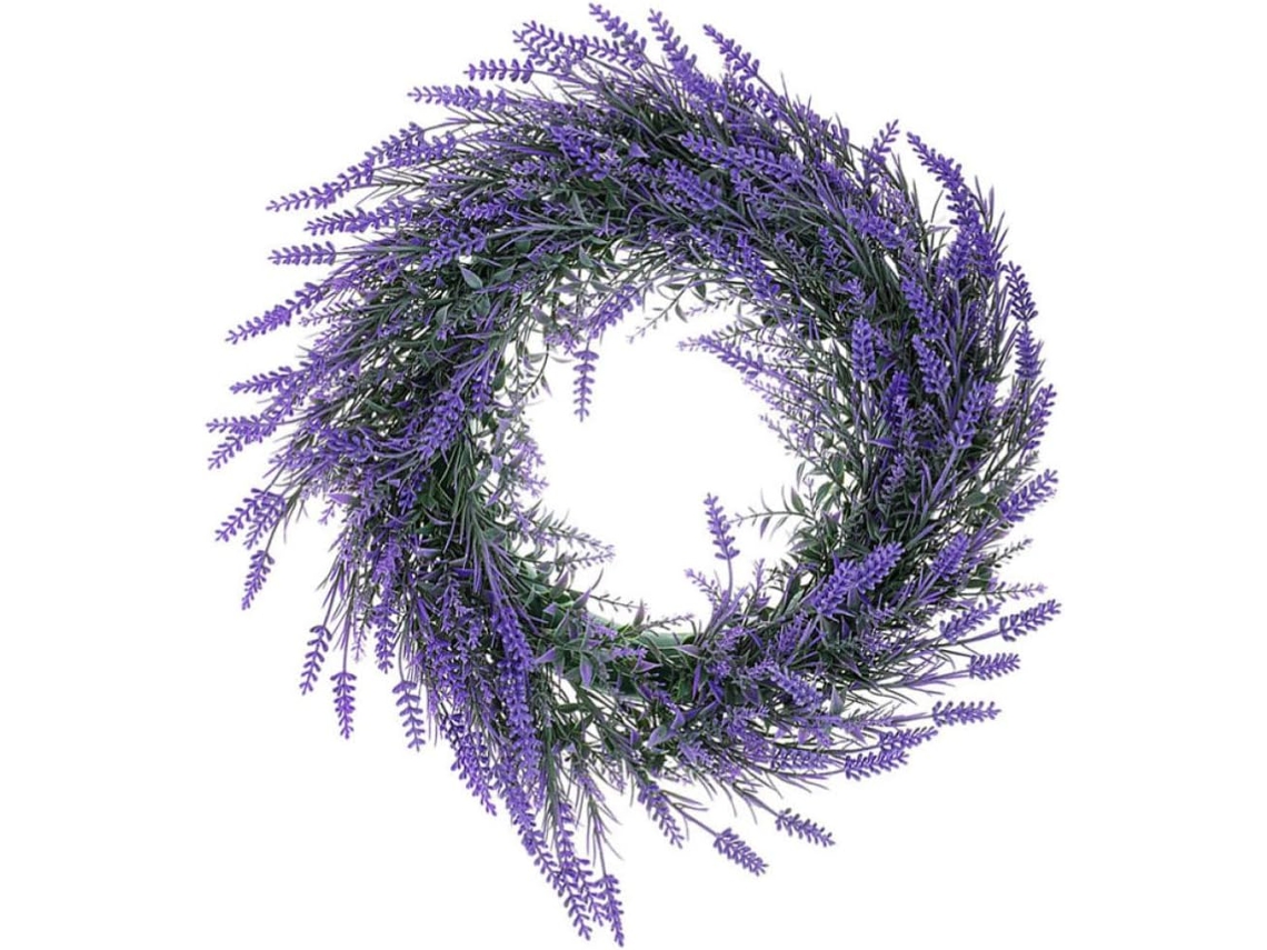 Guirlanda Artificial De Lavanda Para Pendurar, Plástico
