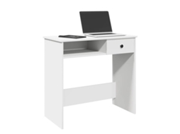 Vidaxl Secretária 80x40x75 Cm Derivados De Madeira Branco