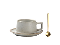 Conjunto de Chávenas de Café em Cerâmica 220Ml Chávena de Latte Simples Lavável À Mão. NEVEANCE