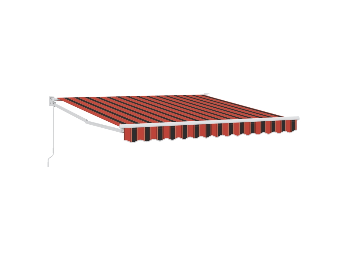 Conjunto 1 Toldo Externo Vidaxl Laranja Poliéster (350 X 250 X 165 Cm)