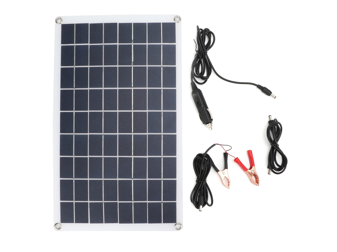 Cargador de panel solar de silício policristalino de 16W 18V con doble salida USB, BRILVIBERA