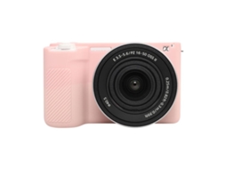 Capa Protetora de Silicone Macio Brilhante para Sony Zv e10 Ii / Zv e10m2 Rosa Fumaça Doce XIAOMOYU