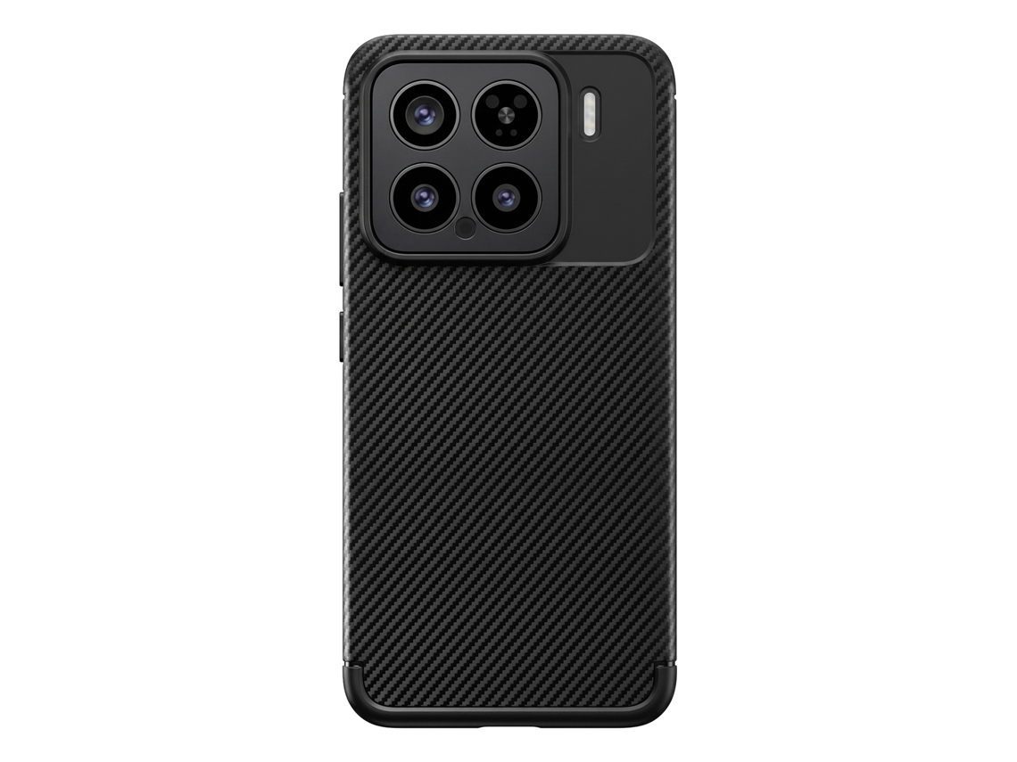 Capa Para Xiaomi 15 Texturizado Efeito Carbono Em Silicone