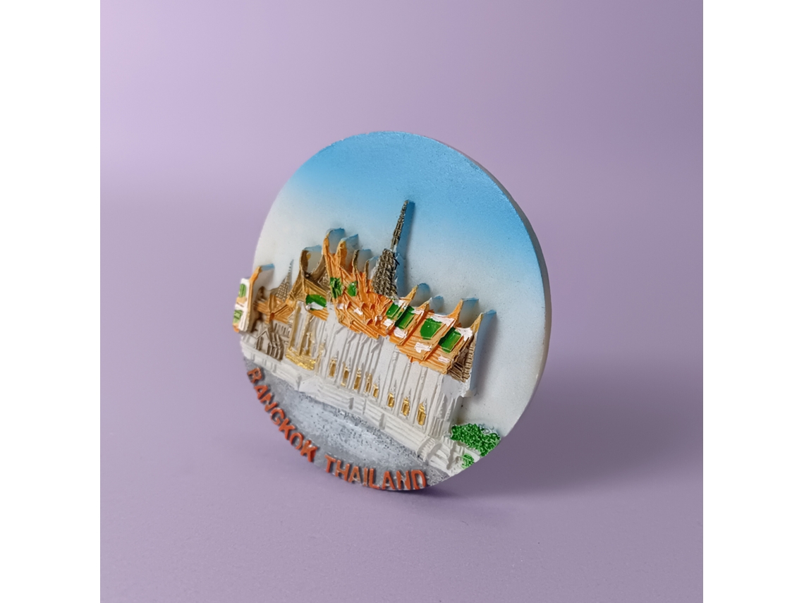(wat Phra Kaew, Tailândia) Ímãs De Geladeira Tailandeses, Lembrancinhas Turísticas Exclusivas, Adesivos Magnéticos 3d
