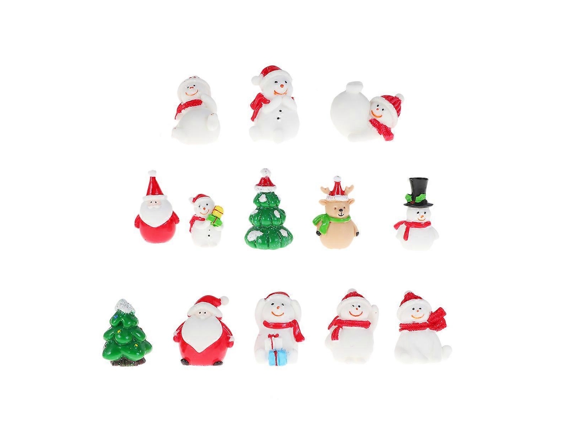 Conjunto De 13 Peas De Enfeites Criativos Para Mesa, Decorao Natalina Em Miniatura, Artesanato, Presentes E Miniaturas . Hengjian (cores Aleatrias)